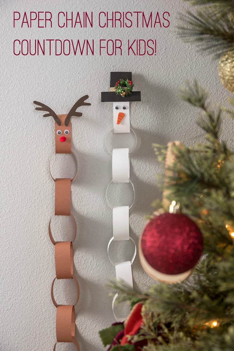 Paper chain advent calendar for kids