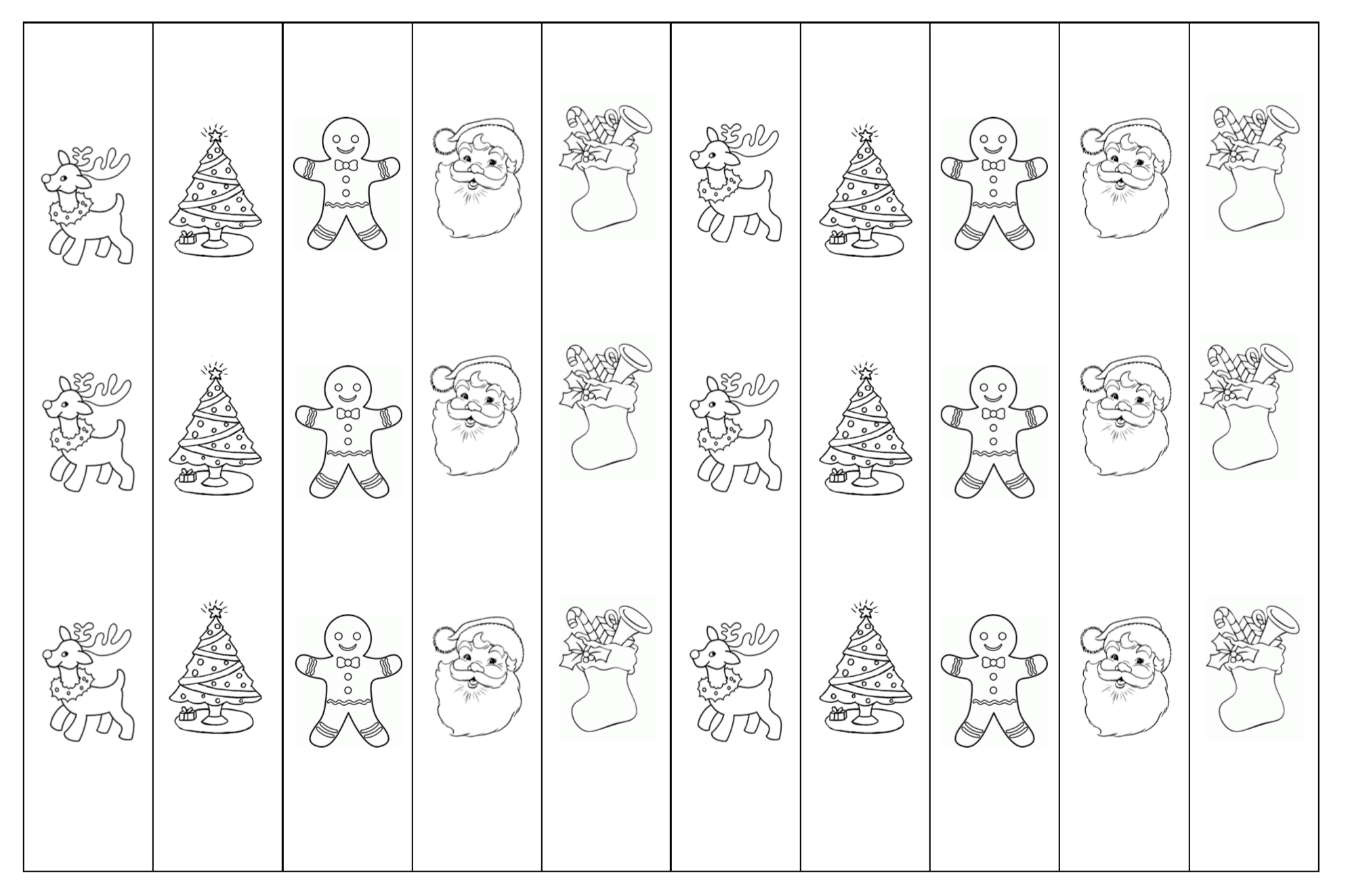 Kids christmas craft activities free printable lour