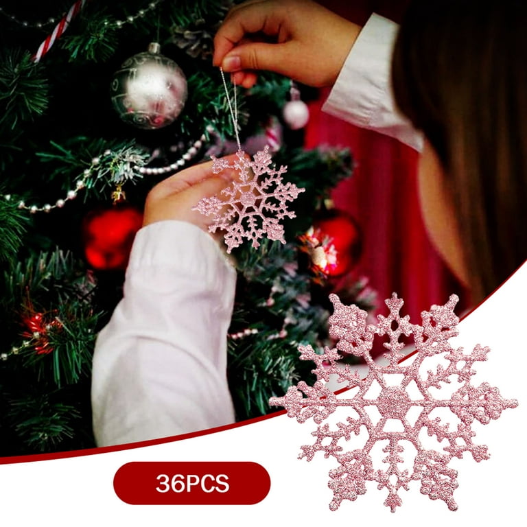 Paper chain strips christmas garland glitter snowflake silver christmas decorative ornaments count strong and stretchy string