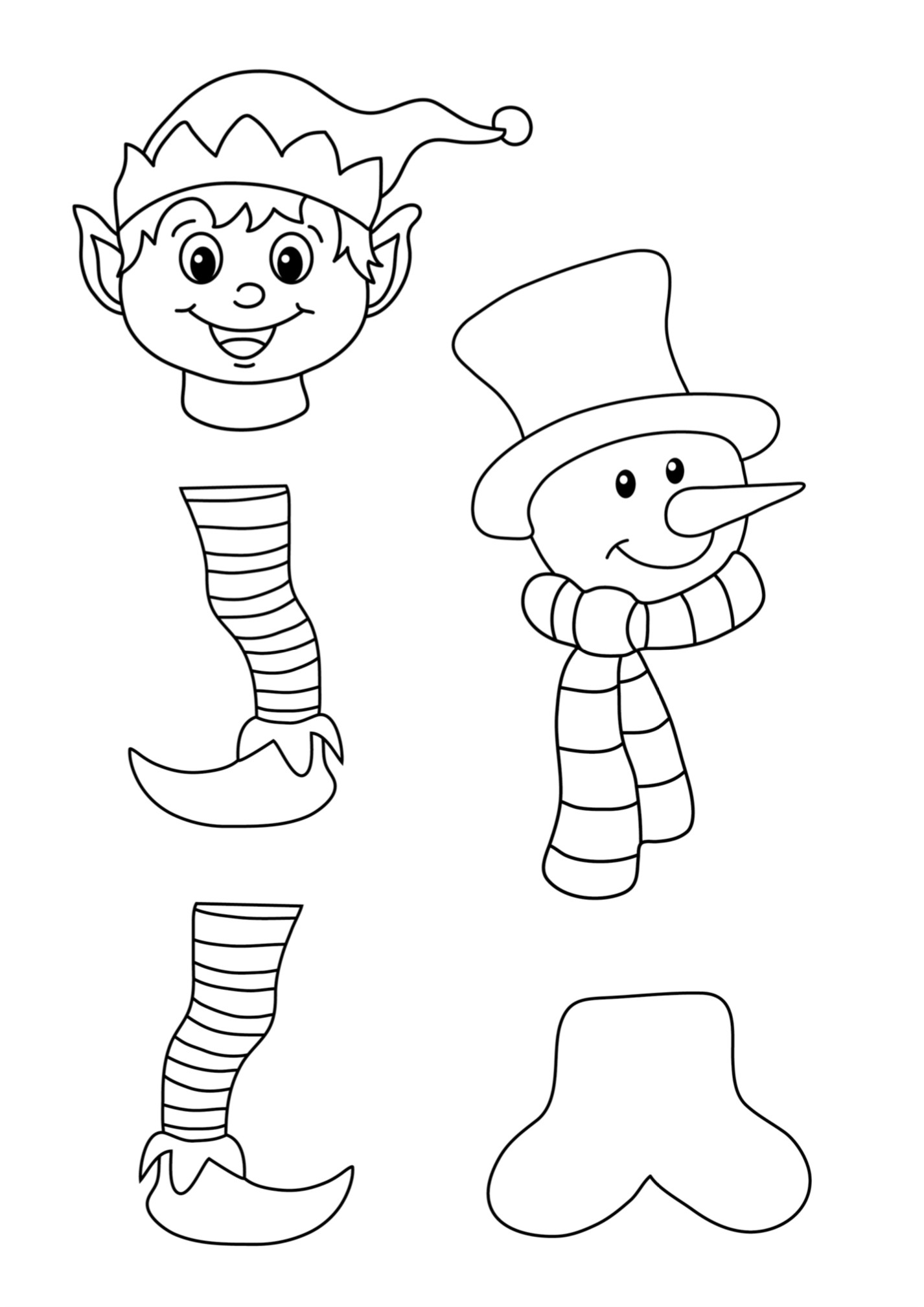 Christmas christmas character paper chain garland