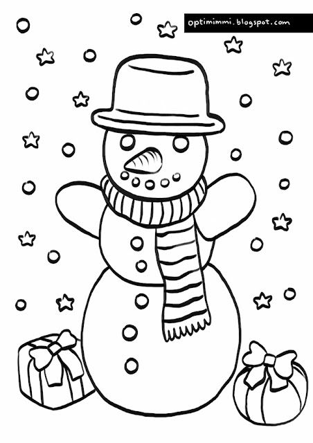 A snowman a coloring page lumiukko vãrityskuva snowman coloring pages coloring pages snowman