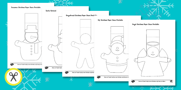 Christmas paper chains pack