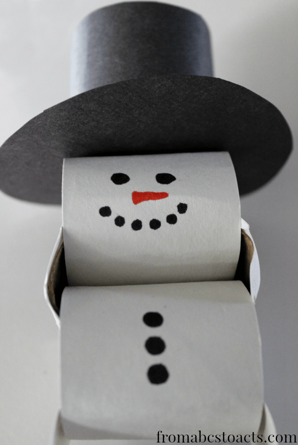 Paper chain snowman christmas countdown