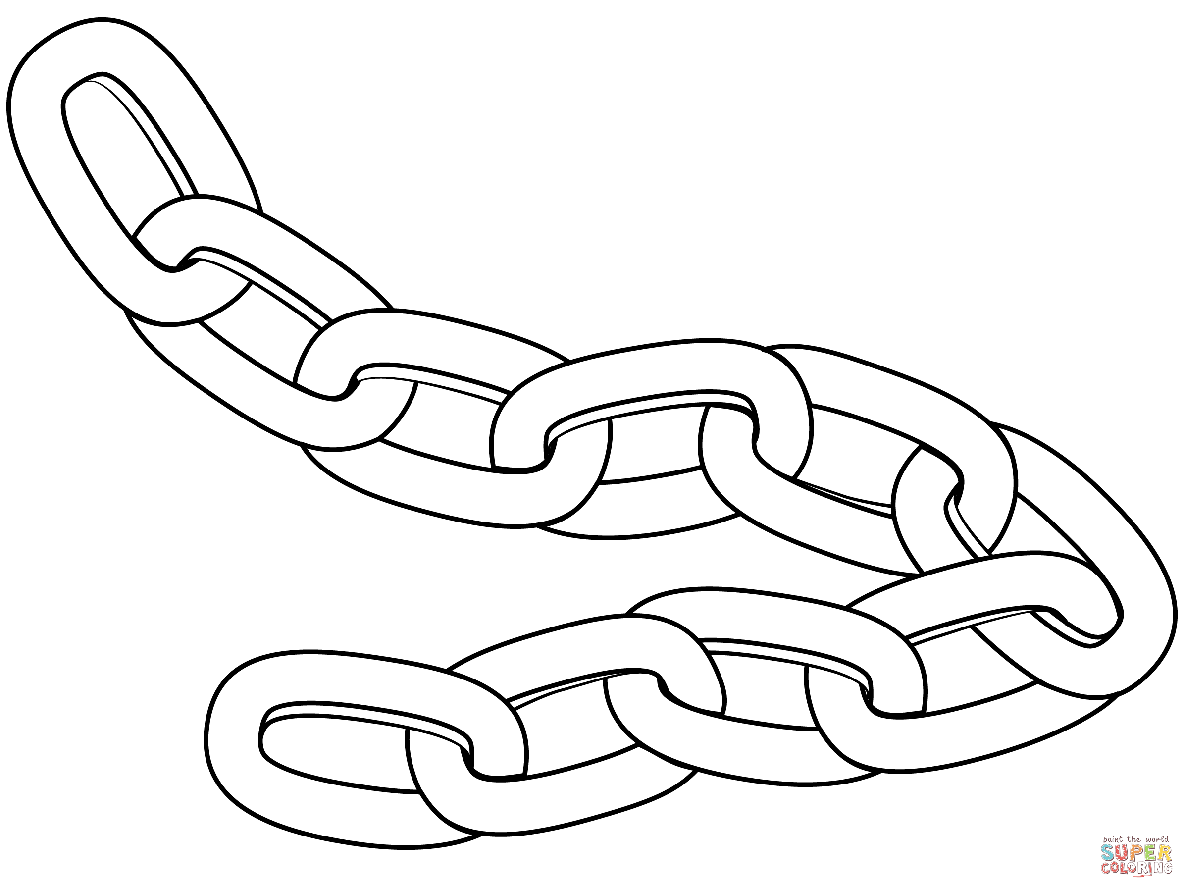Chain coloring page free printable coloring pages