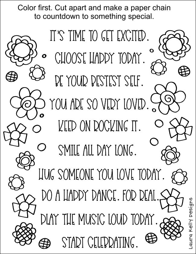 Diy countdown chain