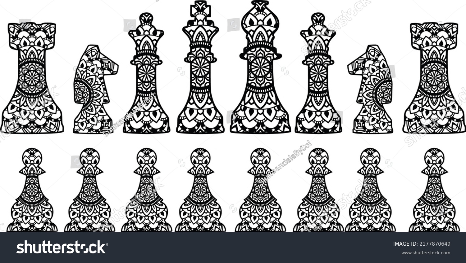 Chess carved from wood royalty