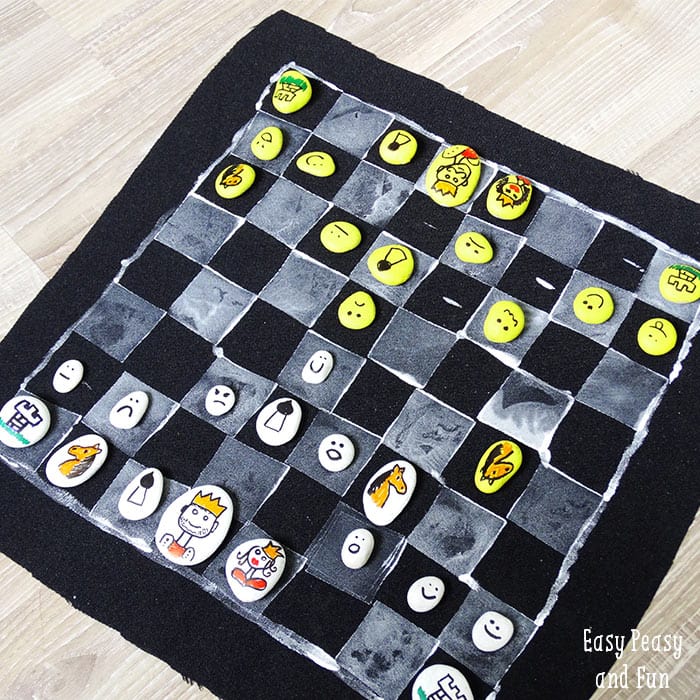 Diy chess board game