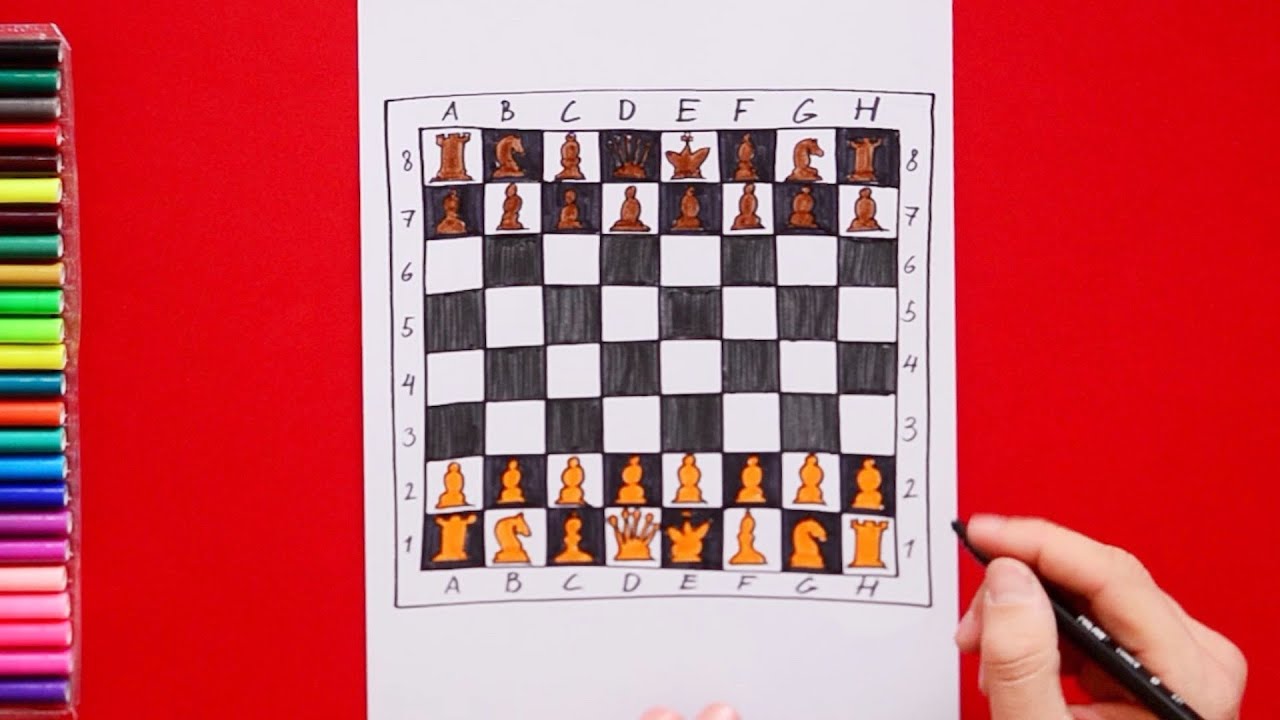 How to draw a chess board