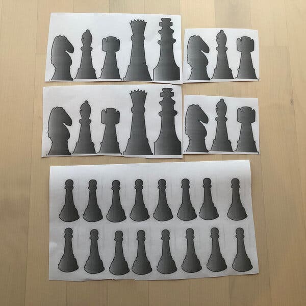 Love the queens gambit make a diy chess set