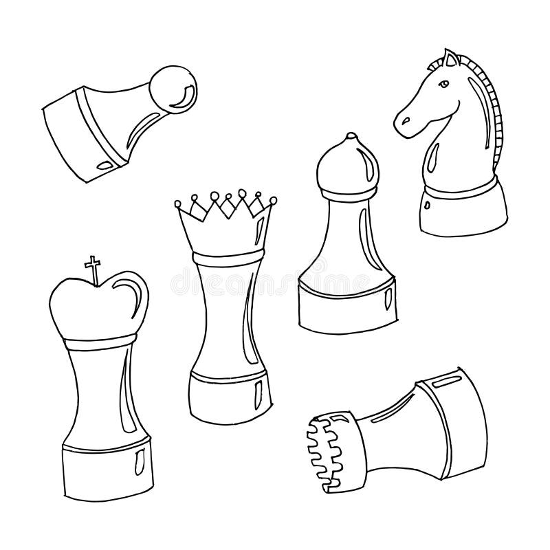 Cartoon chess knight stock illustrations â cartoon chess knight stock illustrations vectors clipart