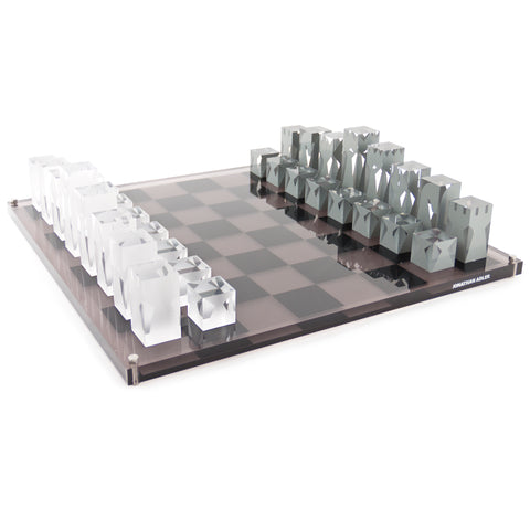 Acrylic chess set jonathan adler