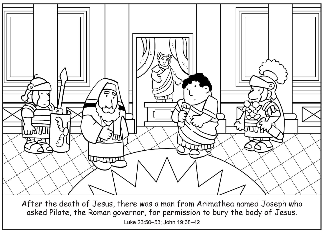 Easter bible coloring pages