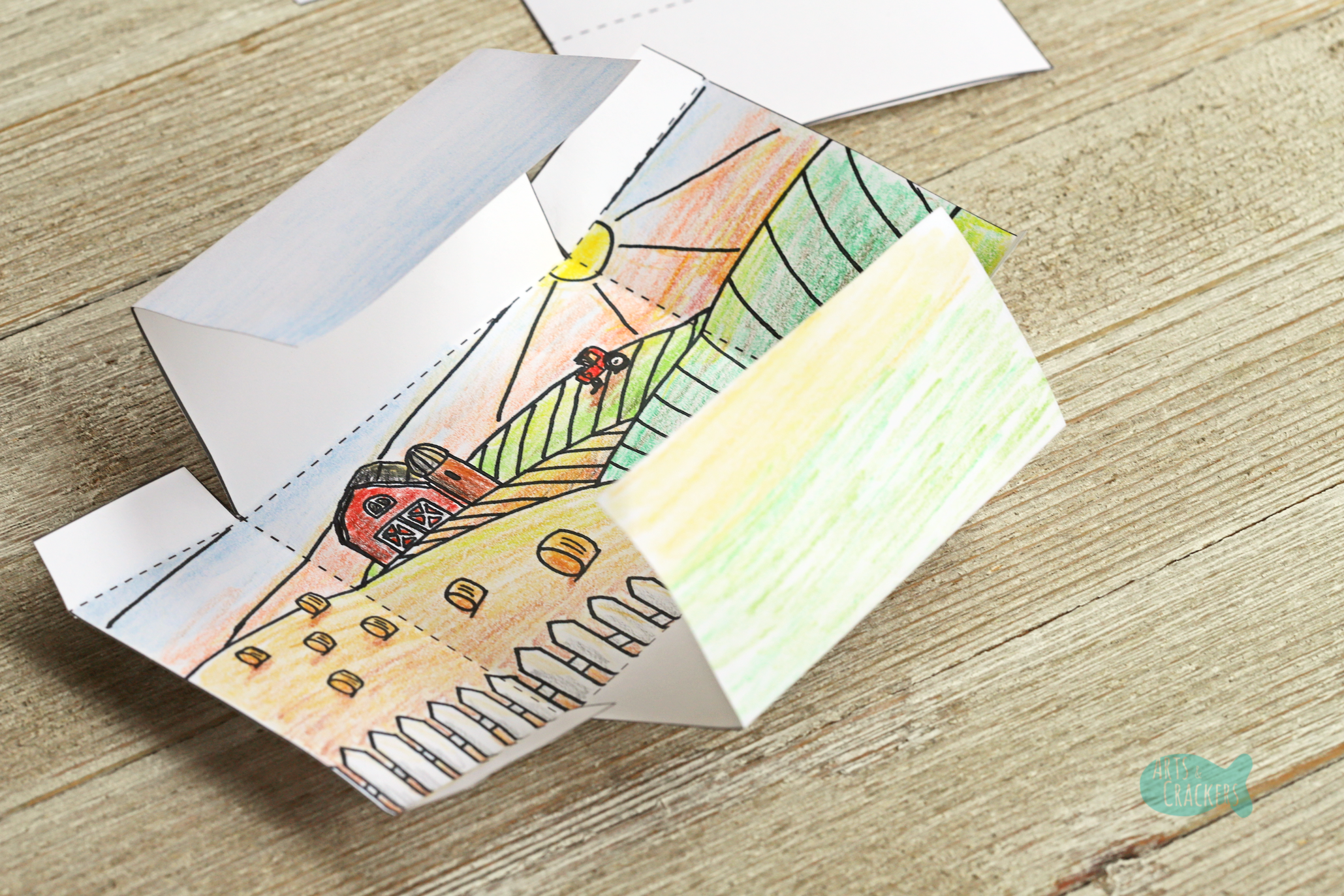 Printable d box diorama â animal habitat craft