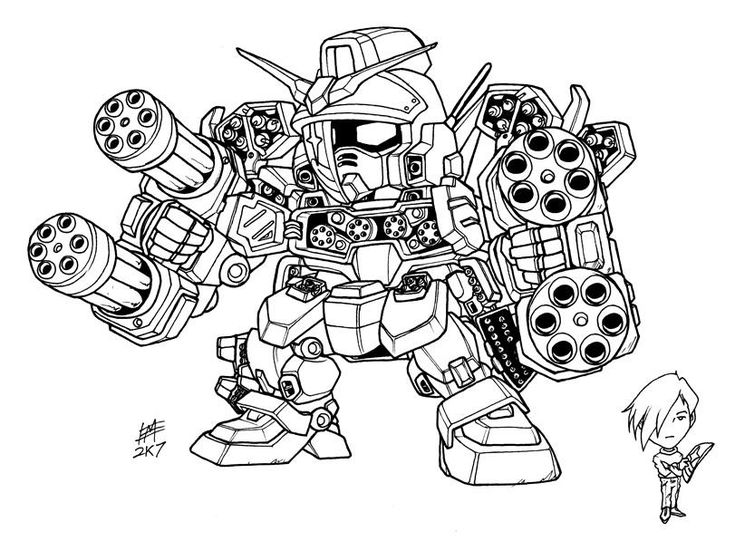 Sd heavyarms custom leart by mtyrobo colorg pages gundam art mecha