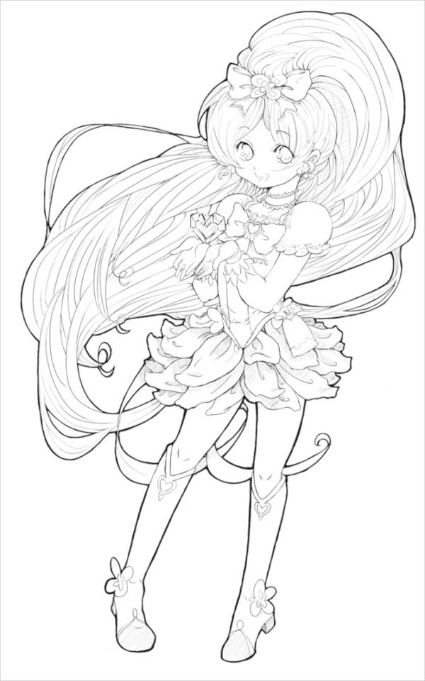 Anime coloring pages
