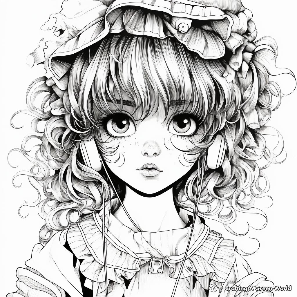 Digital art coloring pages