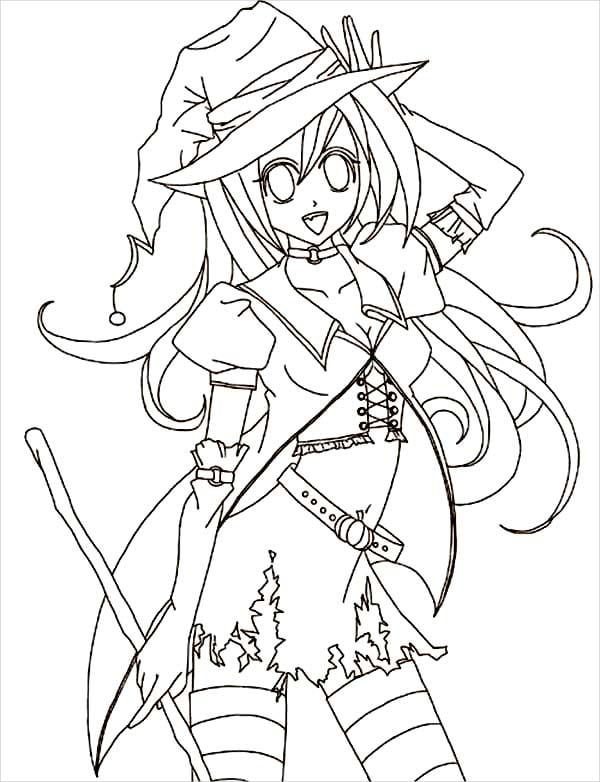 Anime coloring pages