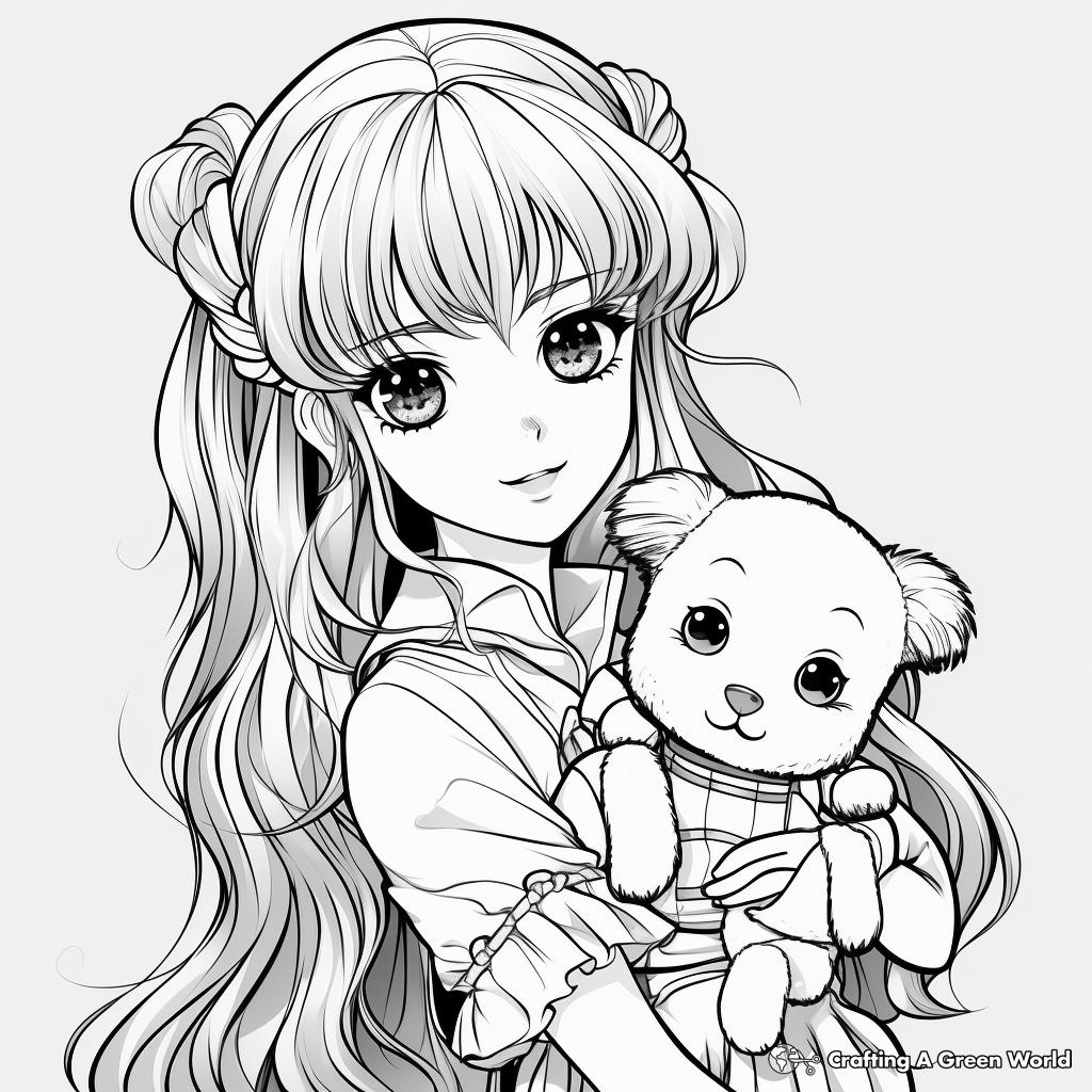 Doll coloring pages