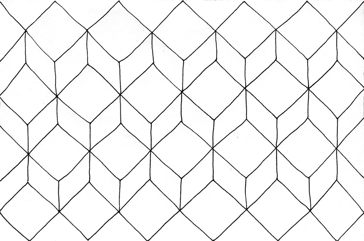 How to draw d cubes and freehand stars