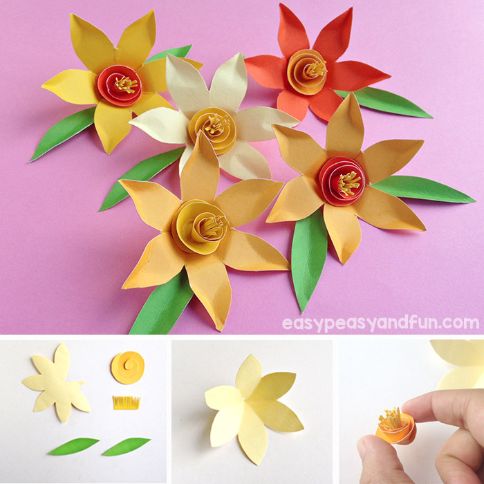 How to make paper daffodils
