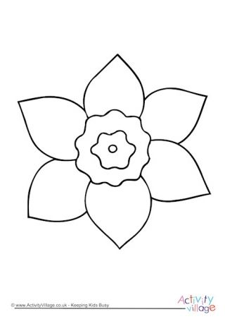 Daffodil louring page daffodil lor loring pages card pattern