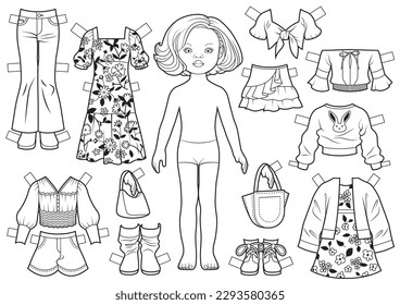 Paper doll outline over royalty