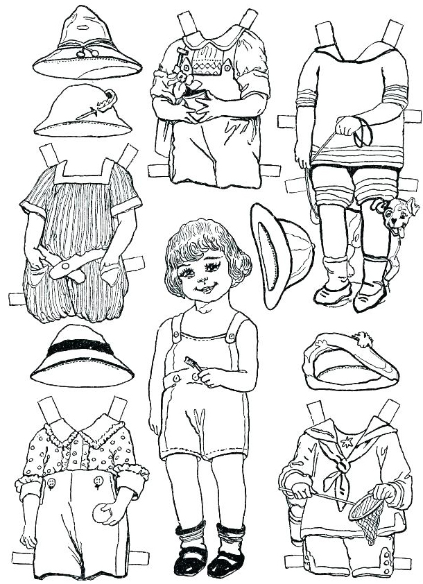 Paper doll template