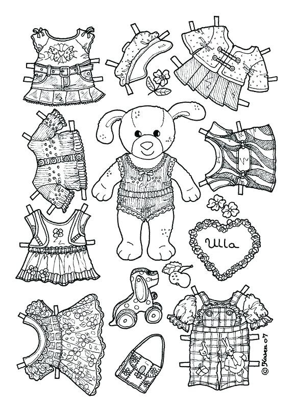 Paper doll template