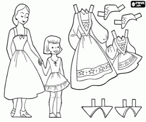 Dress up games coloring pages printable games coloring pages colouring art therapy paper dolls