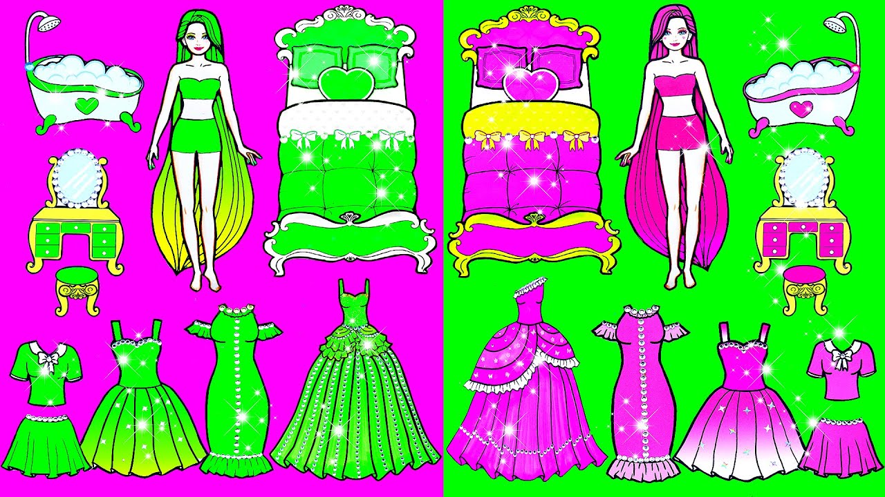 Paper dolls dress up