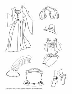 Fairy dress up paper dolls â printable games