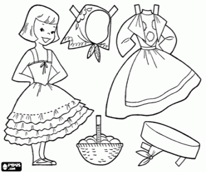 Dress up games coloring pages printable games coloring pages paper dolls german dolls