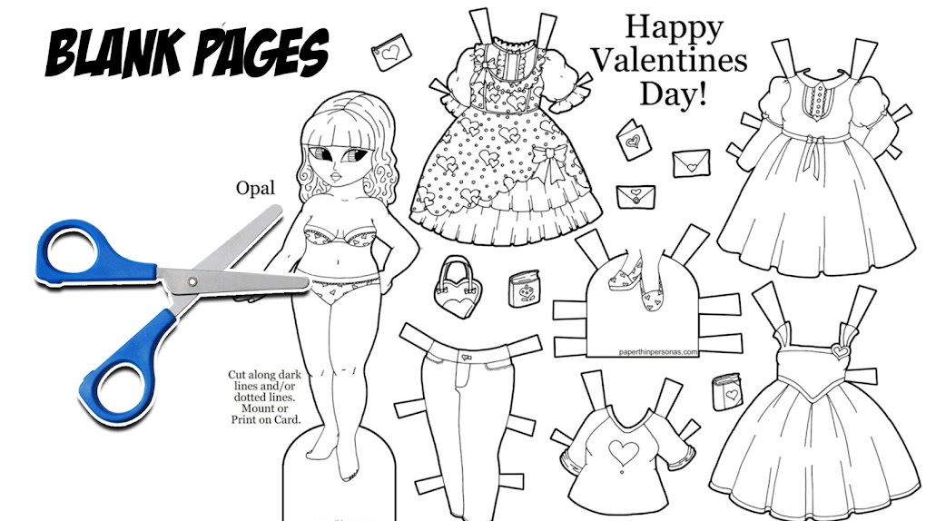 Diy paper dolls girl dress up for android
