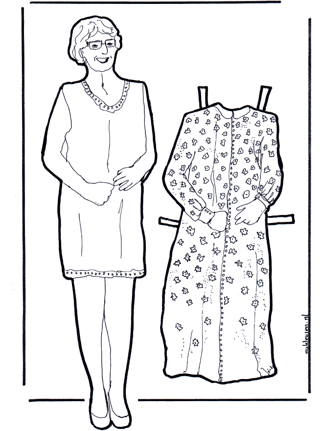 Dress up doll grandma