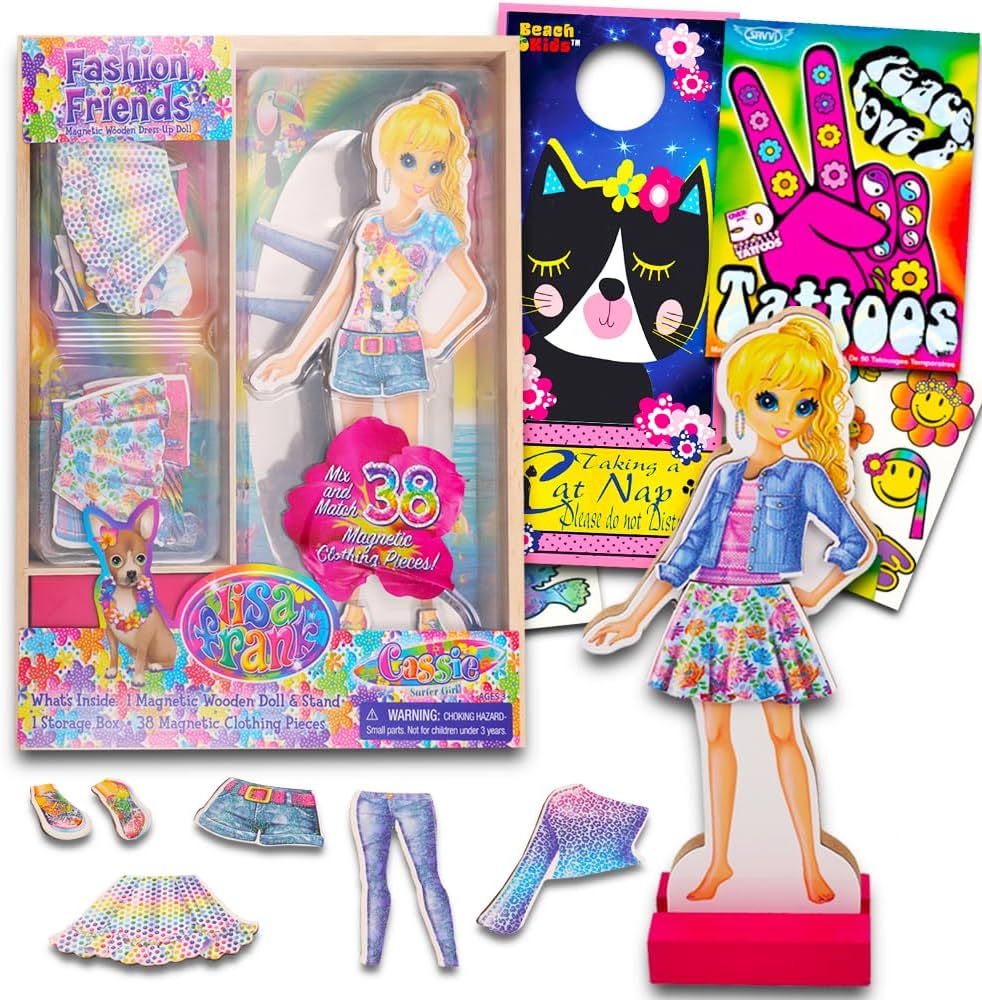Lisa frank paper dolls activity set