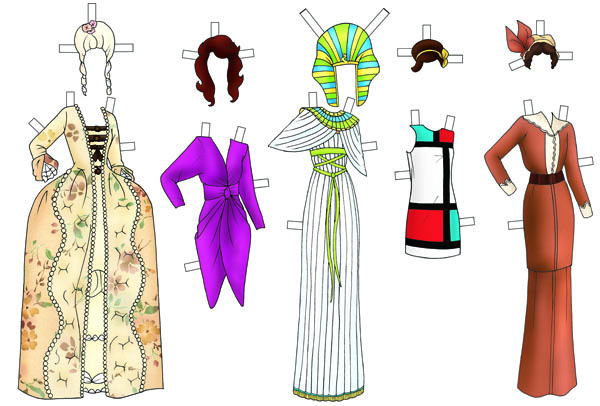 Paper doll dress