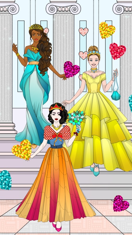 Wedding dress up coloring book by arpaplus