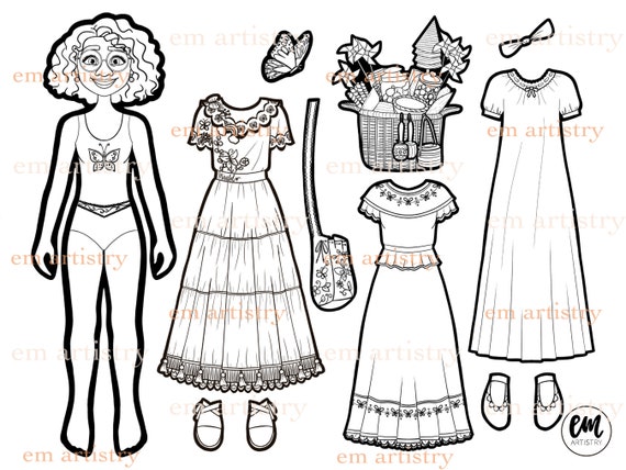 Mirabel family paper dolls
