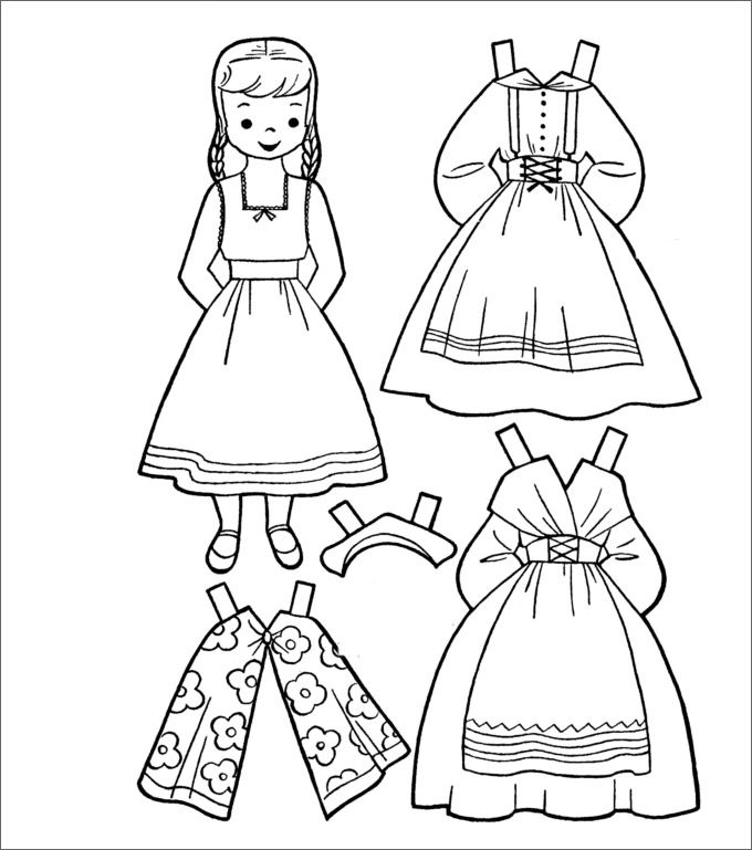 Paper doll template