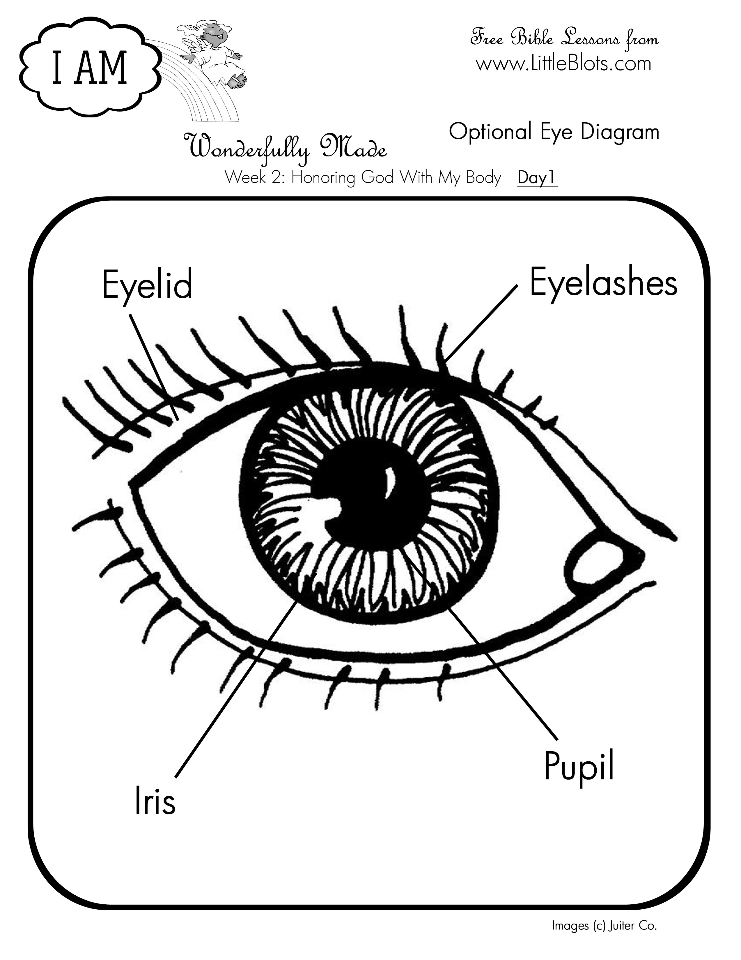 Sunbeam lesson eyes lds lessons in a box