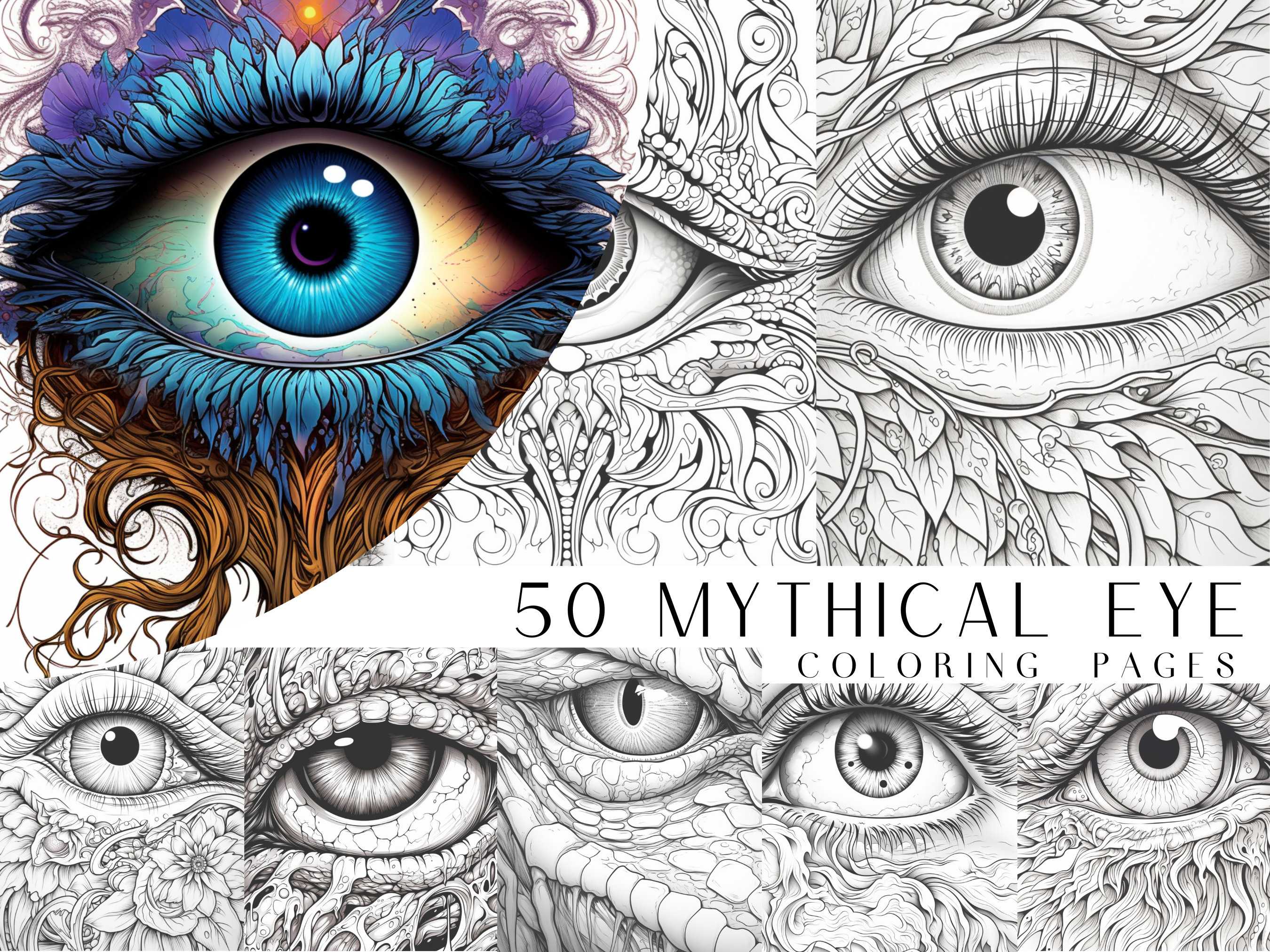 Eye coloring page