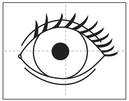 Easy how to draw an eye tutorial video and eye coloring page