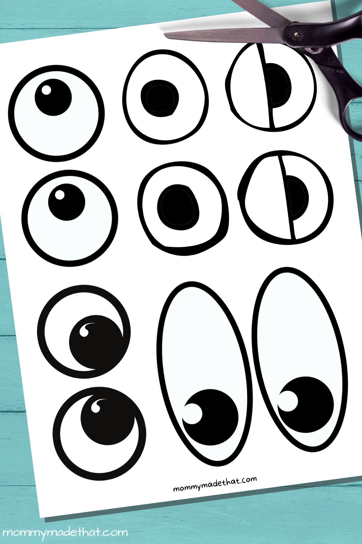 Free printable googly eyes tons of sizes