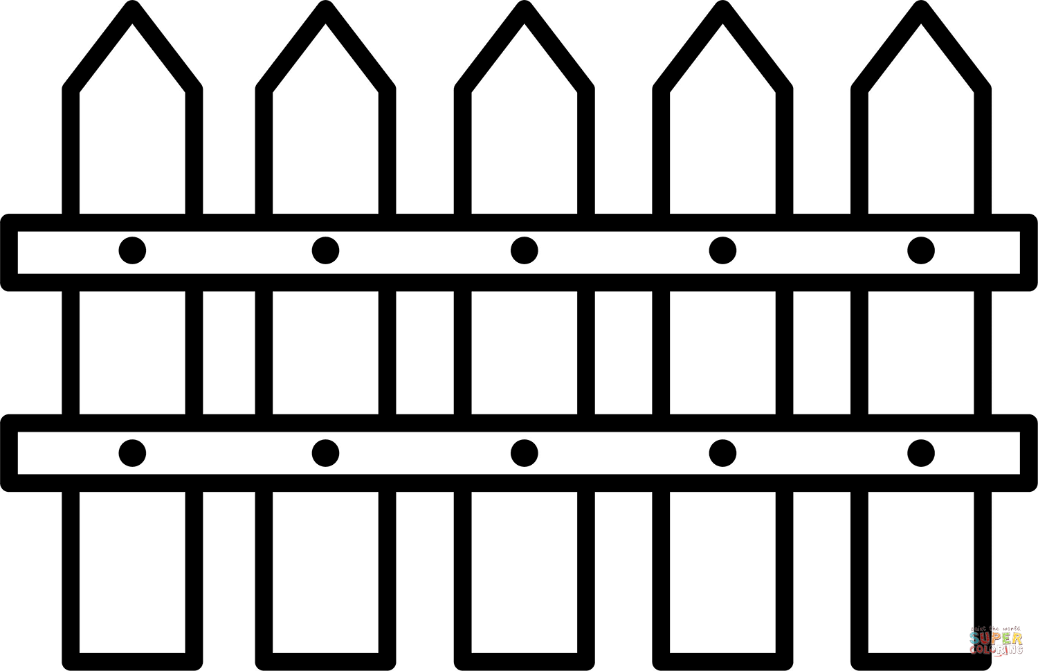 Fences coloring page free printable coloring pages