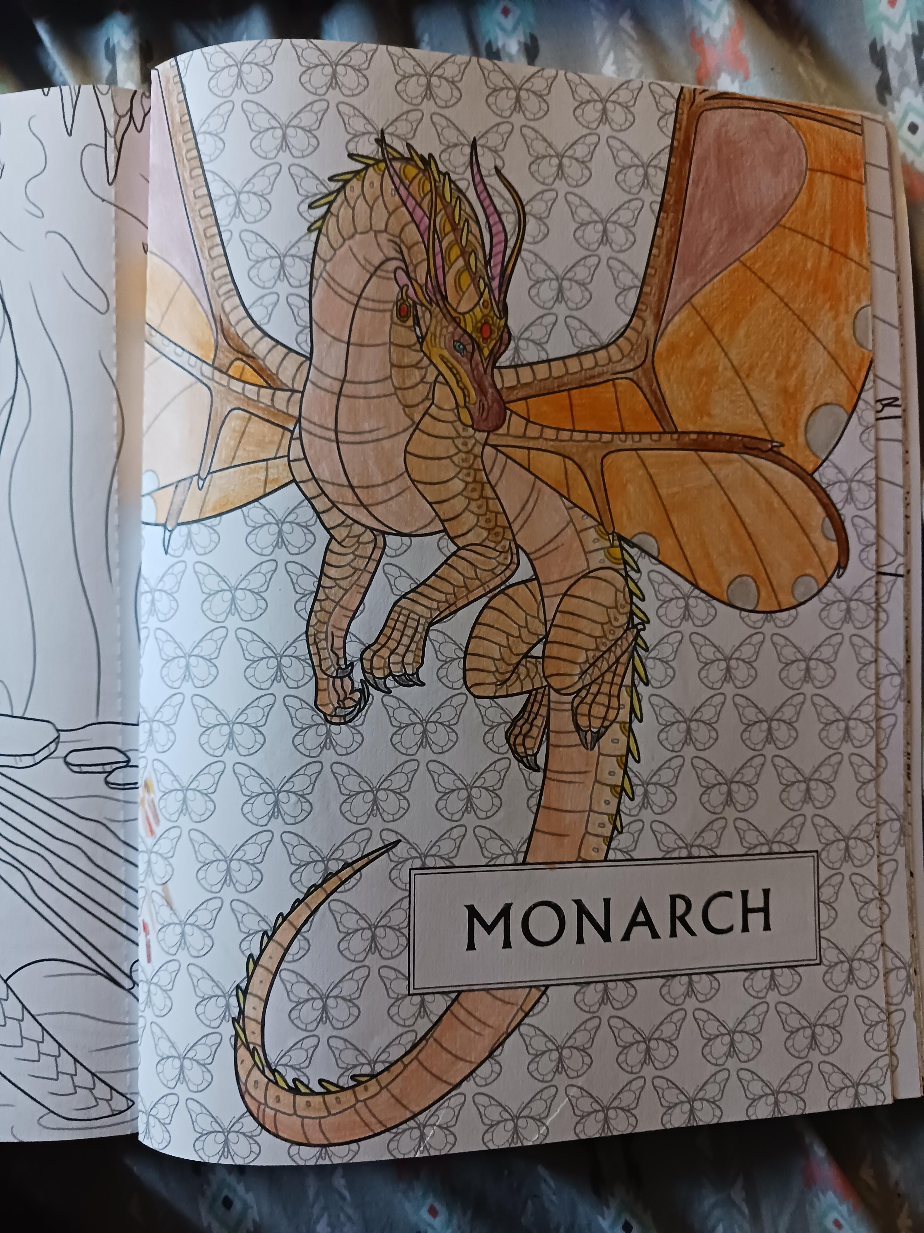 Wings of fire coloring book page rwingsoffire