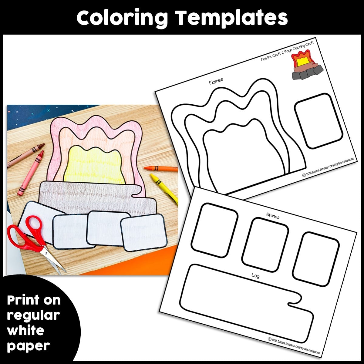 Fire pit craft activity