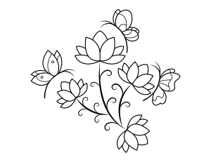 Free printable floral coloring pages