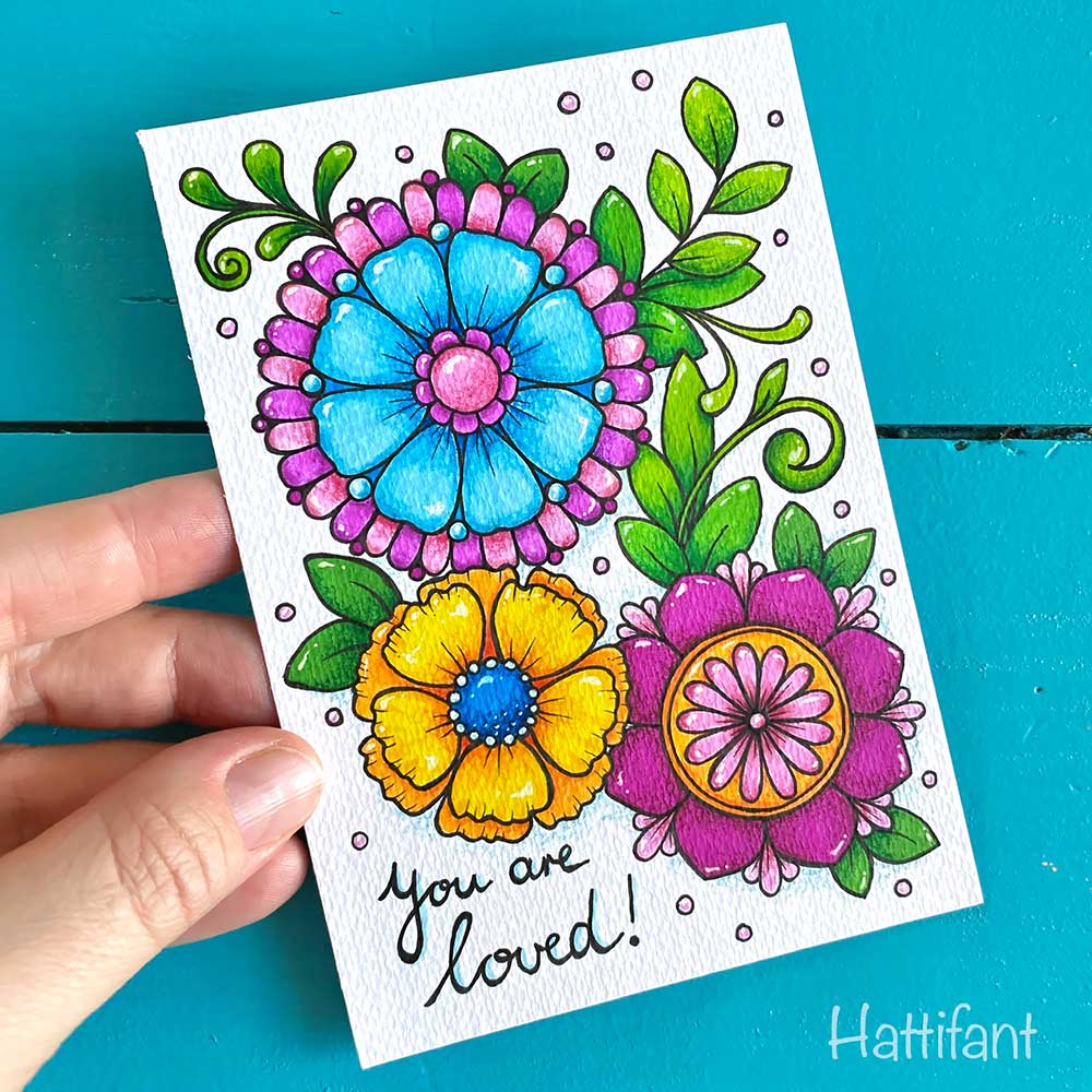 Coloring pages flower tangles
