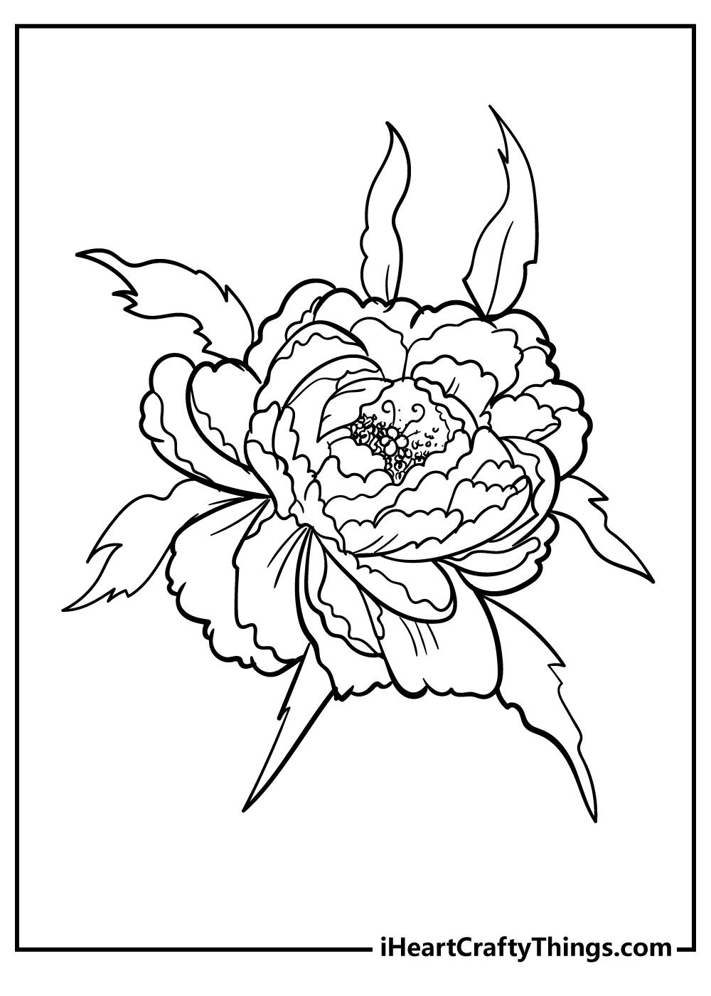 Flower coloring pages free printables