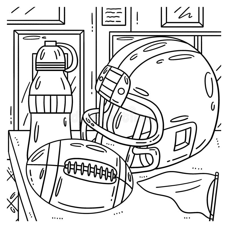 American football coloring stock illustrations â american football coloring stock illustrations vectors clipart